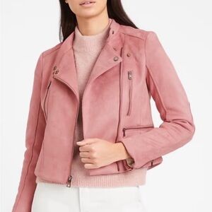 Banana Republic Blush Leather Jacket